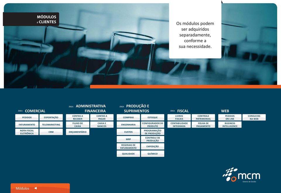 EXPORTAÇÃO FISCAIS CONTROLE EXPORTAÇÃO PATRIMONIAL PEDIDOS EXPORTAÇÃO ON LINE CONSULTAS NA WEB TELEMARKETING FLUXO DE CAIXA CAIXA E BANCOS ENGENHARIA CONFIGURADOR