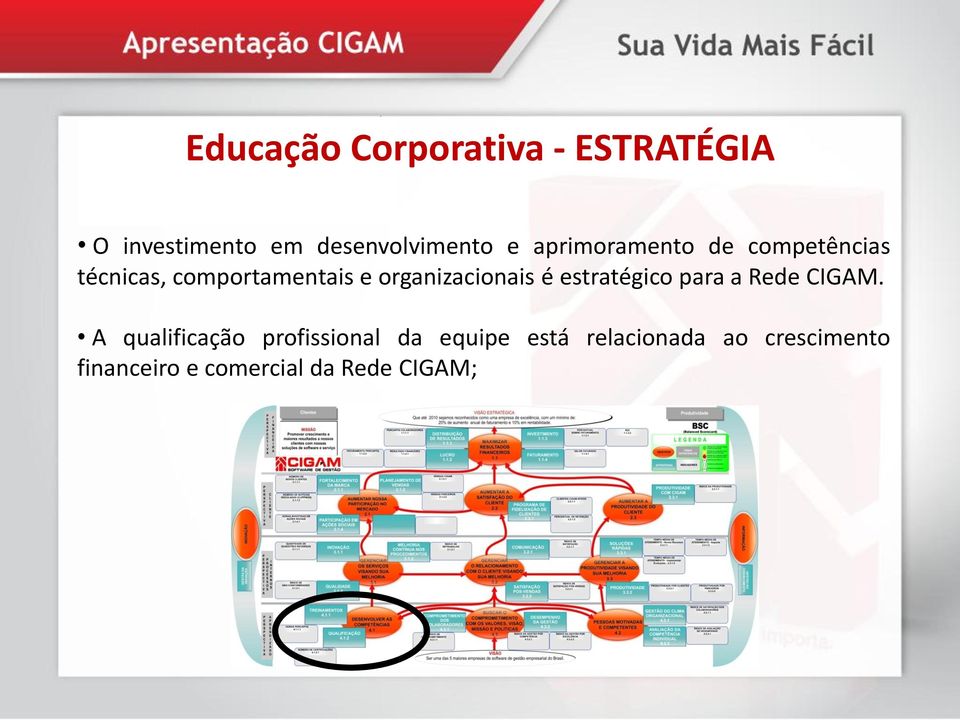 organizacionais é estratégico para a Rede CIGAM.