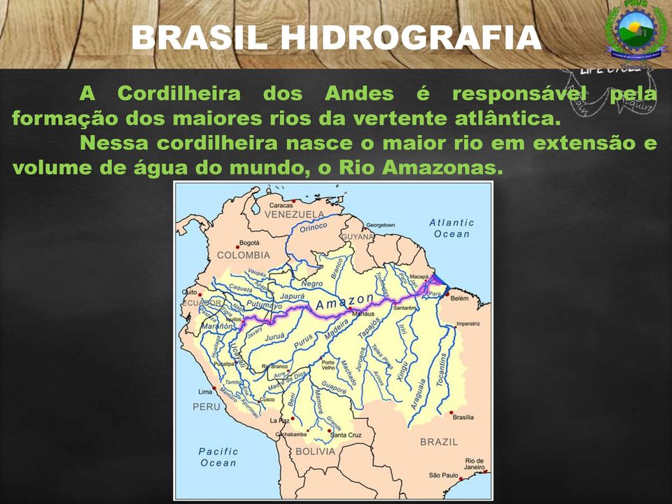 vertente atlântica.