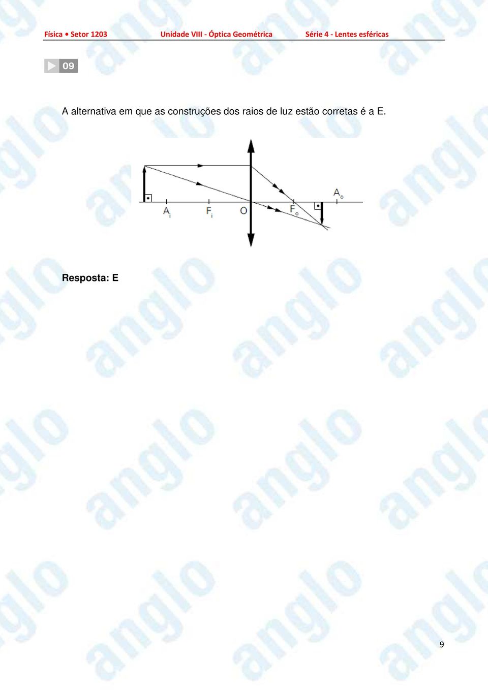 raios de luz estão