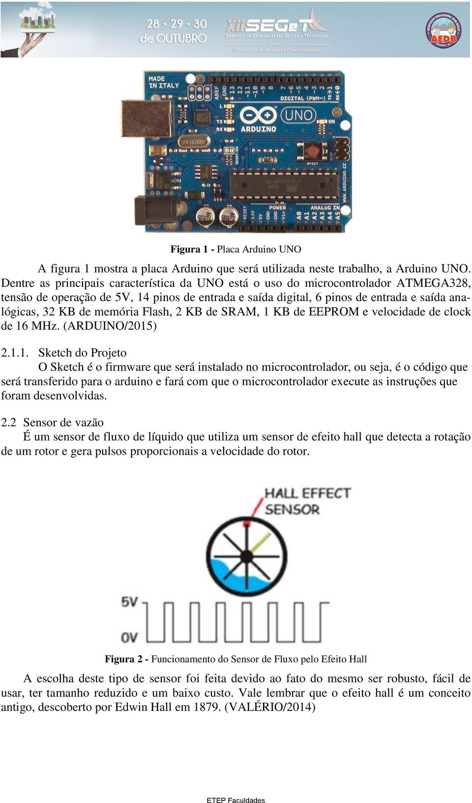 memória Flash, 2 KB de SRAM, 1 