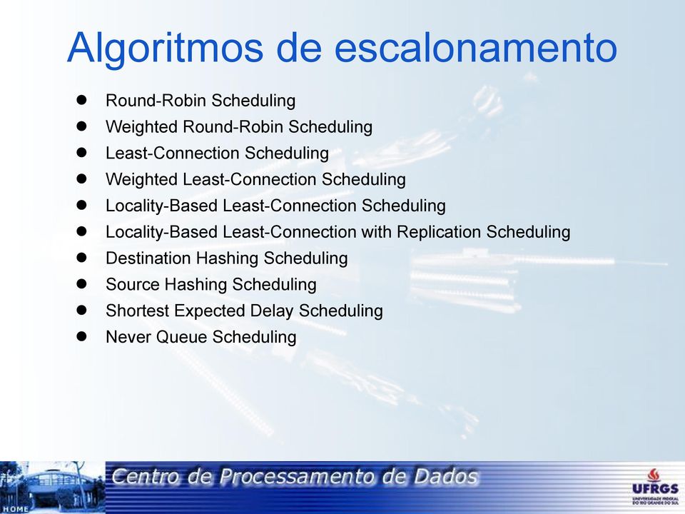 Least-Connection Scheduling Locality-Based Least-Connection with Replication Scheduling