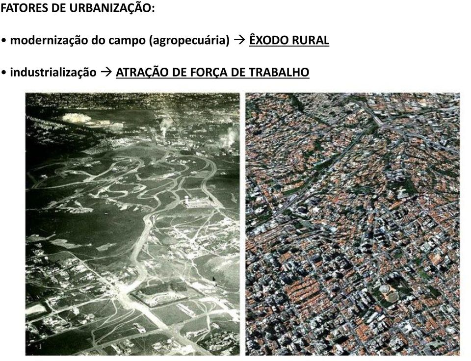 (agropecuária) ÊXODO RURAL