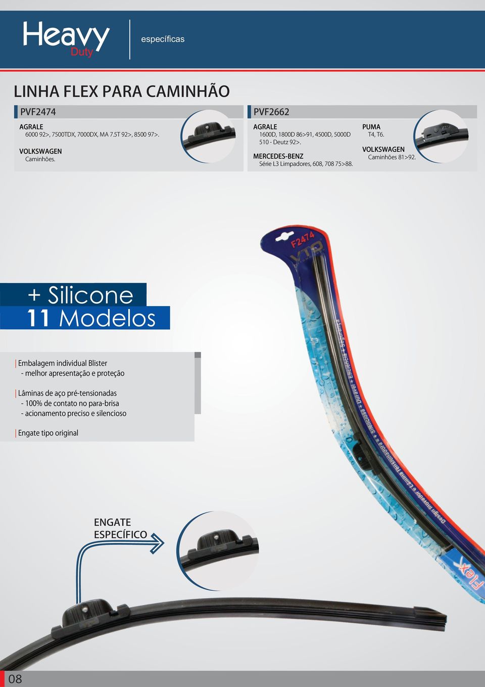 + Silicone 11 Modelos Embalagem individual Blister melhor apresentação e proteção Lâminas de aço prétensionadas 100%