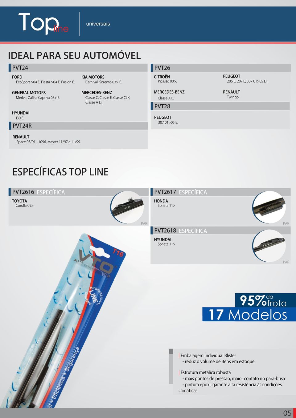 Space 03/91 1096, Master 11/97 a 11/99. ESPECÍFICAS TOP LINE PVT2616 TOYOTA Corolla 09>.