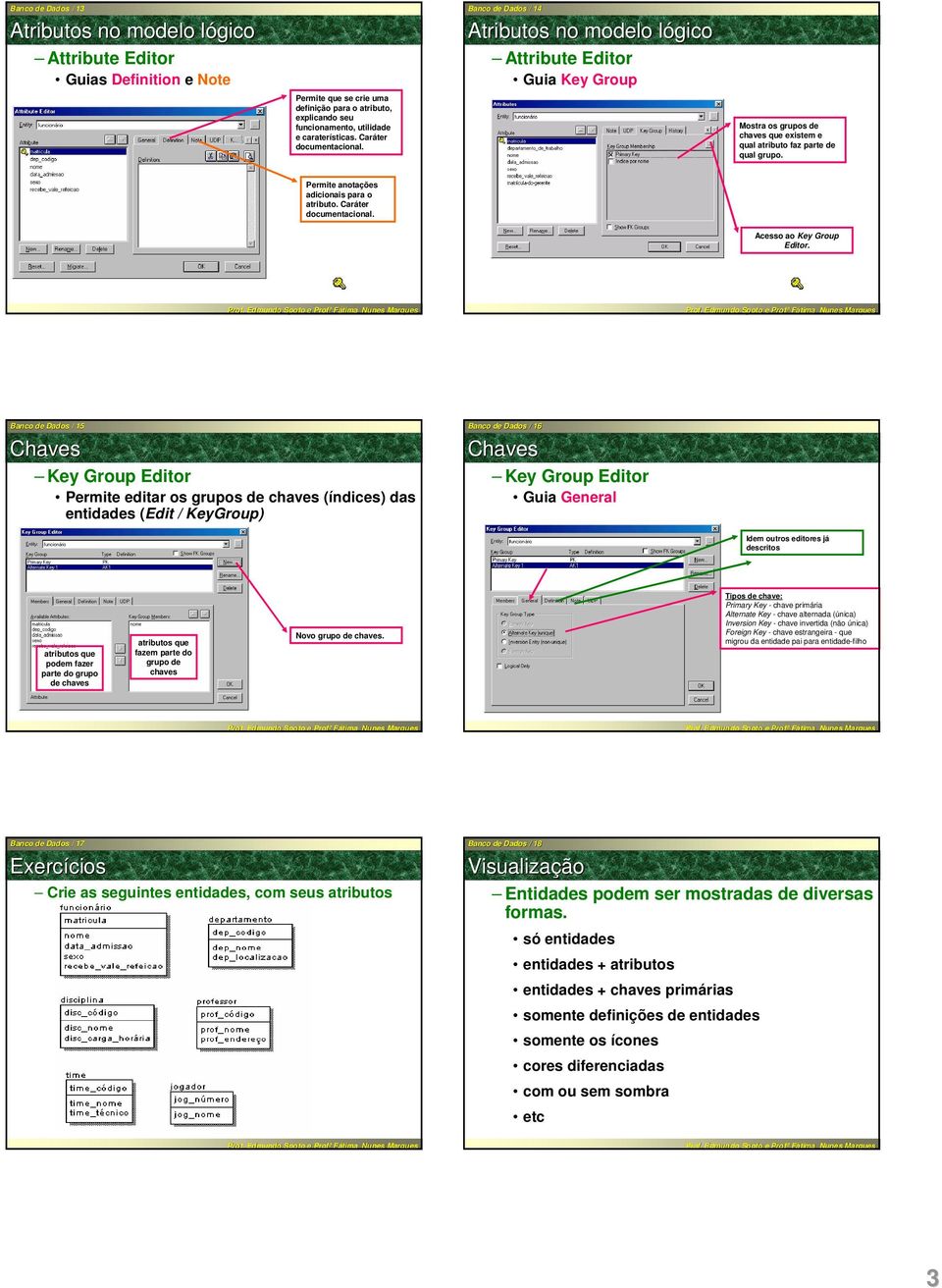 Acesso ao Key Group Editor.