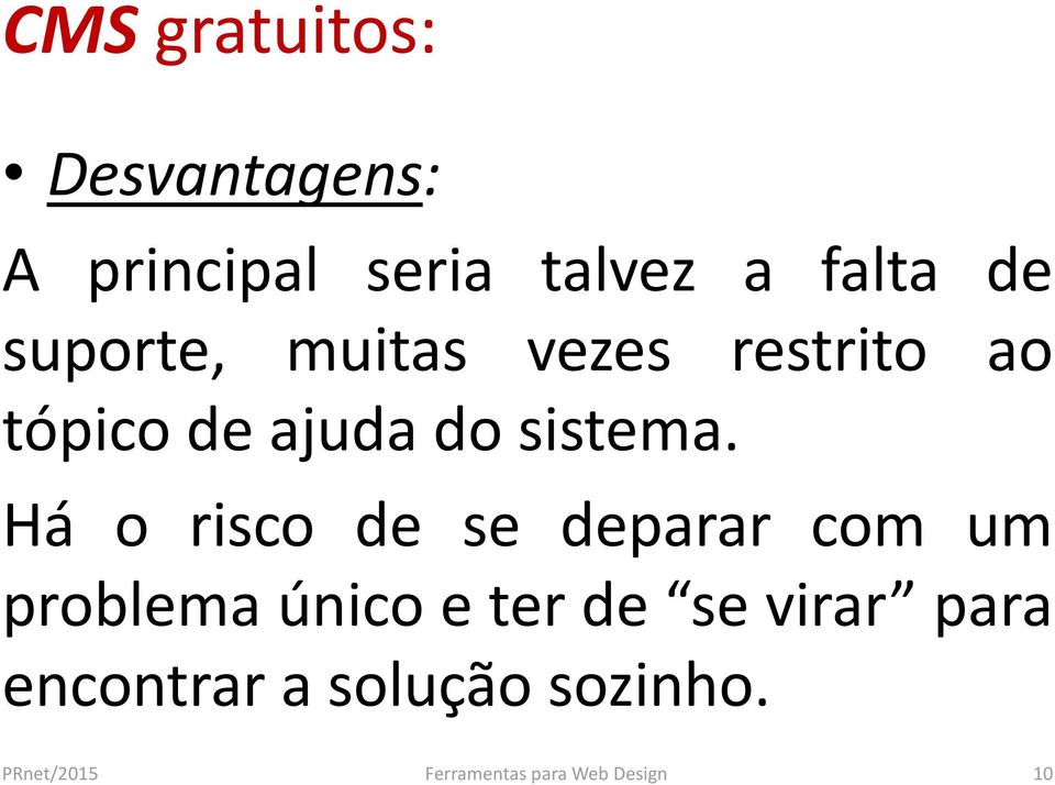 ajuda do sistema.