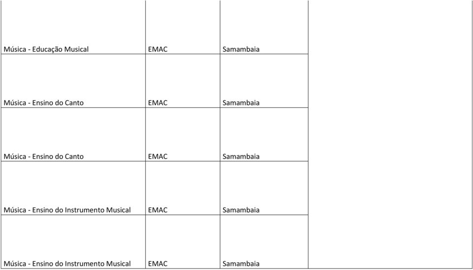 Samambaia Música - Ensino do Instrumento Musical EMAC