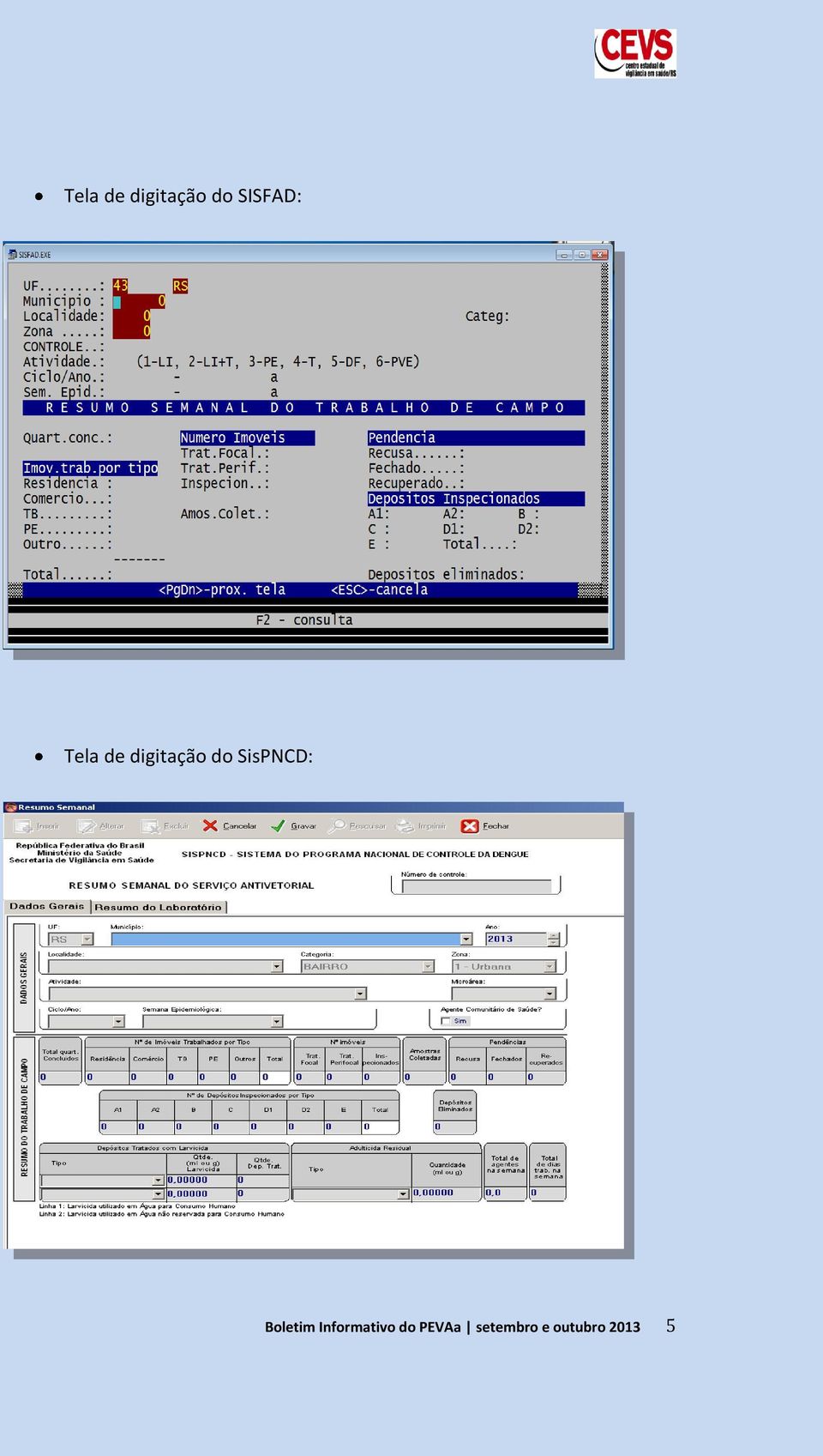 SisPNCD: Boletim Informativo