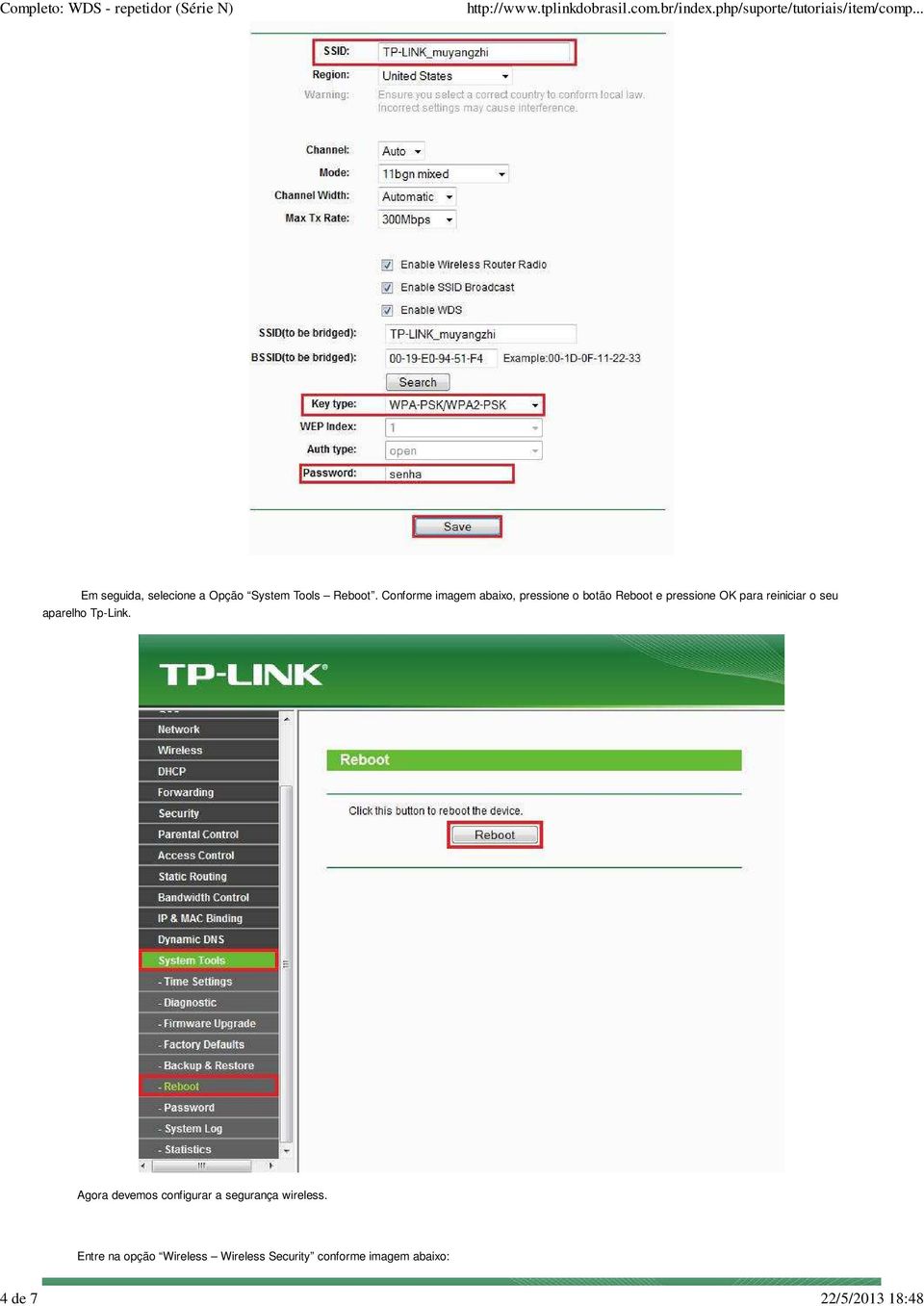 reiniciar o seu aparelho Tp-Link.