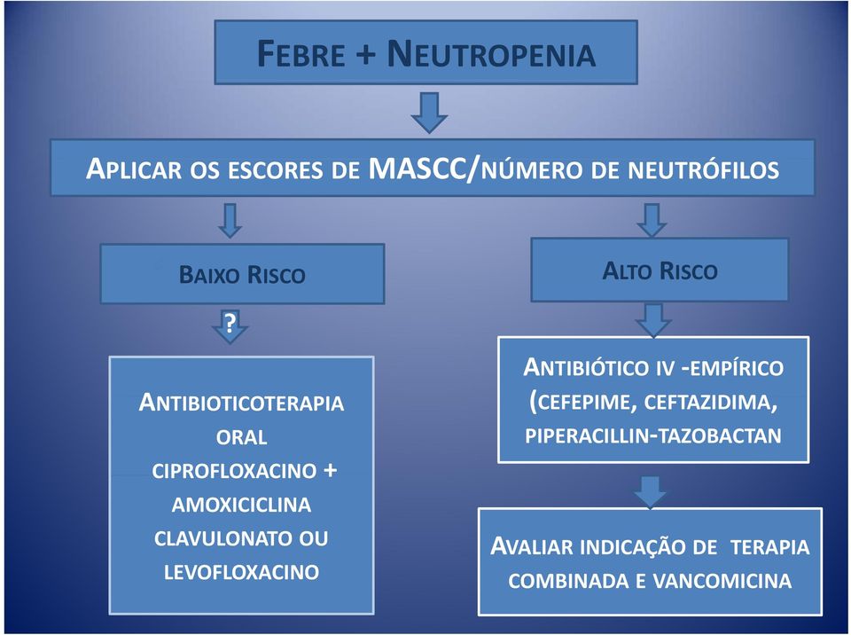 ANTIBIOTICOTERAPIA ORAL CIPROFLOXACINO + AMOXICICLINA CLAVULONATO OU