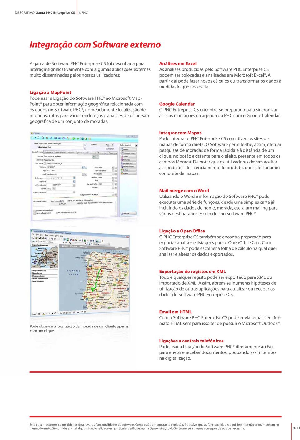 para vários endereços e análises de dispersão geográfica de um conjunto de moradas.