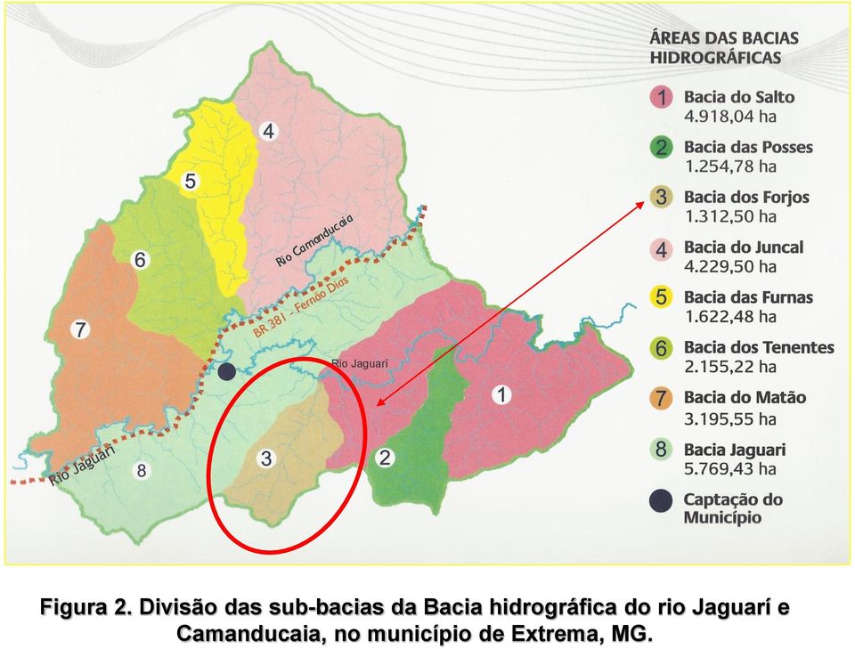 hidrográfica do rio Jaguarí e