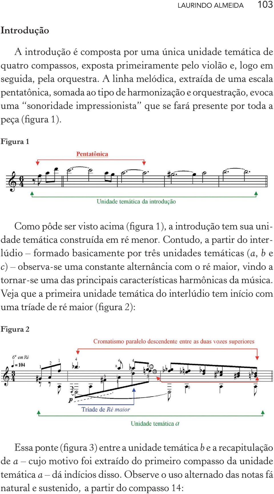 Figura 1 Como pôde ser visto acima (figura 1), a introdução tem sua unidade temática construída em ré menor.