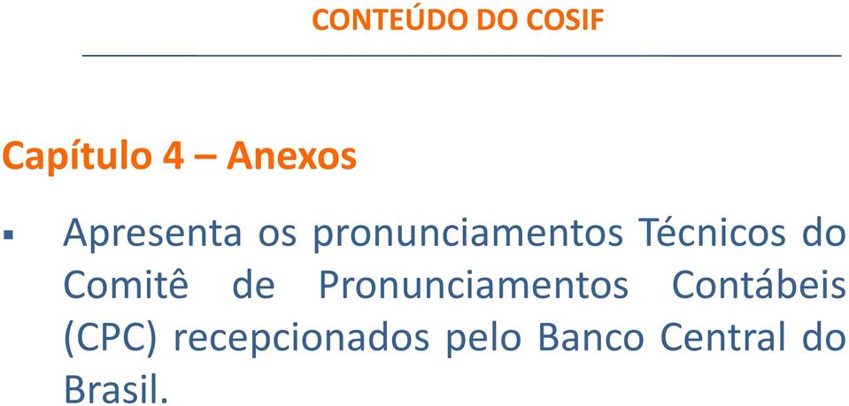 Comitê de Pronunciamentos Contábeis