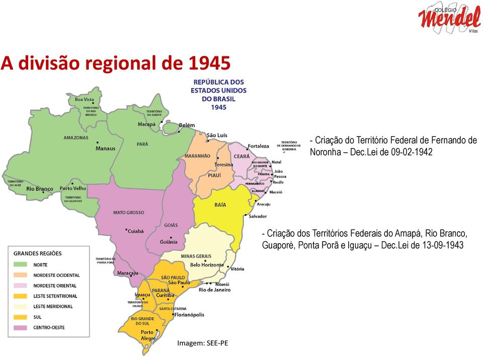 Lei de 09-02-1942 - Criação dos Territórios Federais do