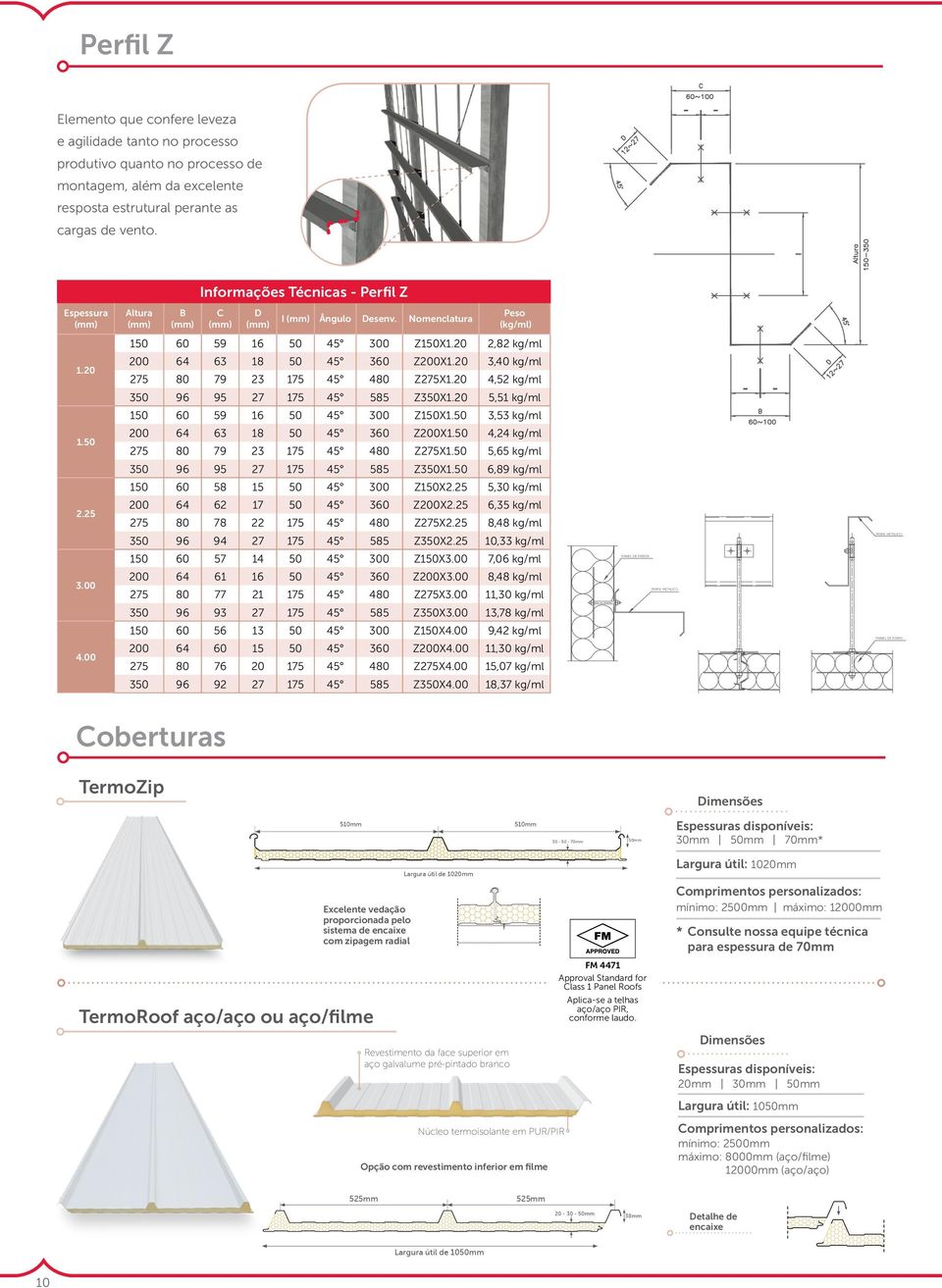 00 200 64 63 18 50 45 360 Z200X1.20 3,40 kg/ml 275 80 79 23 175 45 480 Z275X1.20 4,52 kg/ml 350 96 95 27 175 45 585 Z350X1.20 5,51 kg/ml 150 60 59 16 50 45 300 Z150X1.