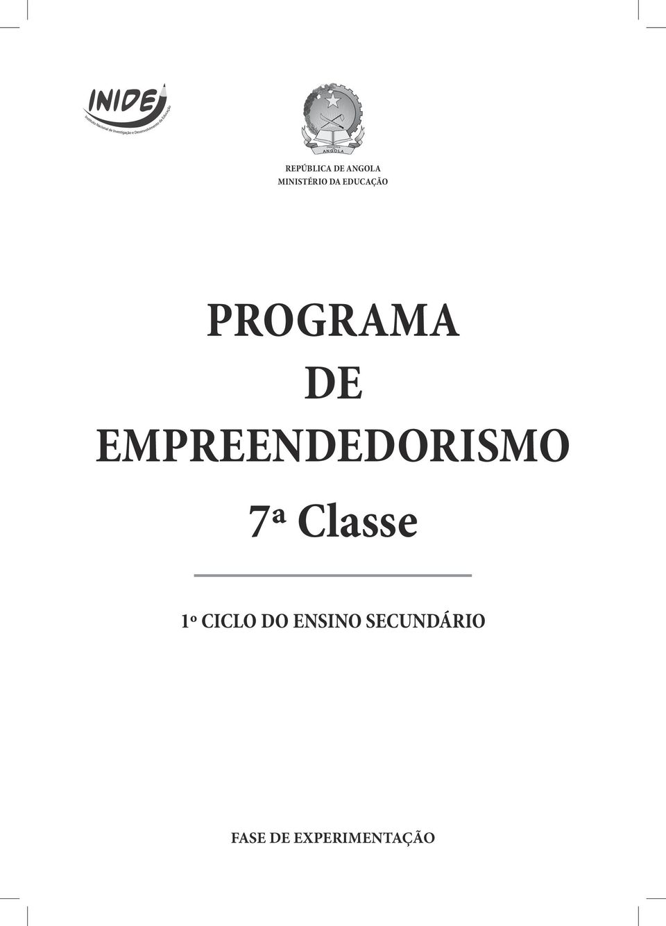 EMPREENDEDORISMO 7ª Classe 1º