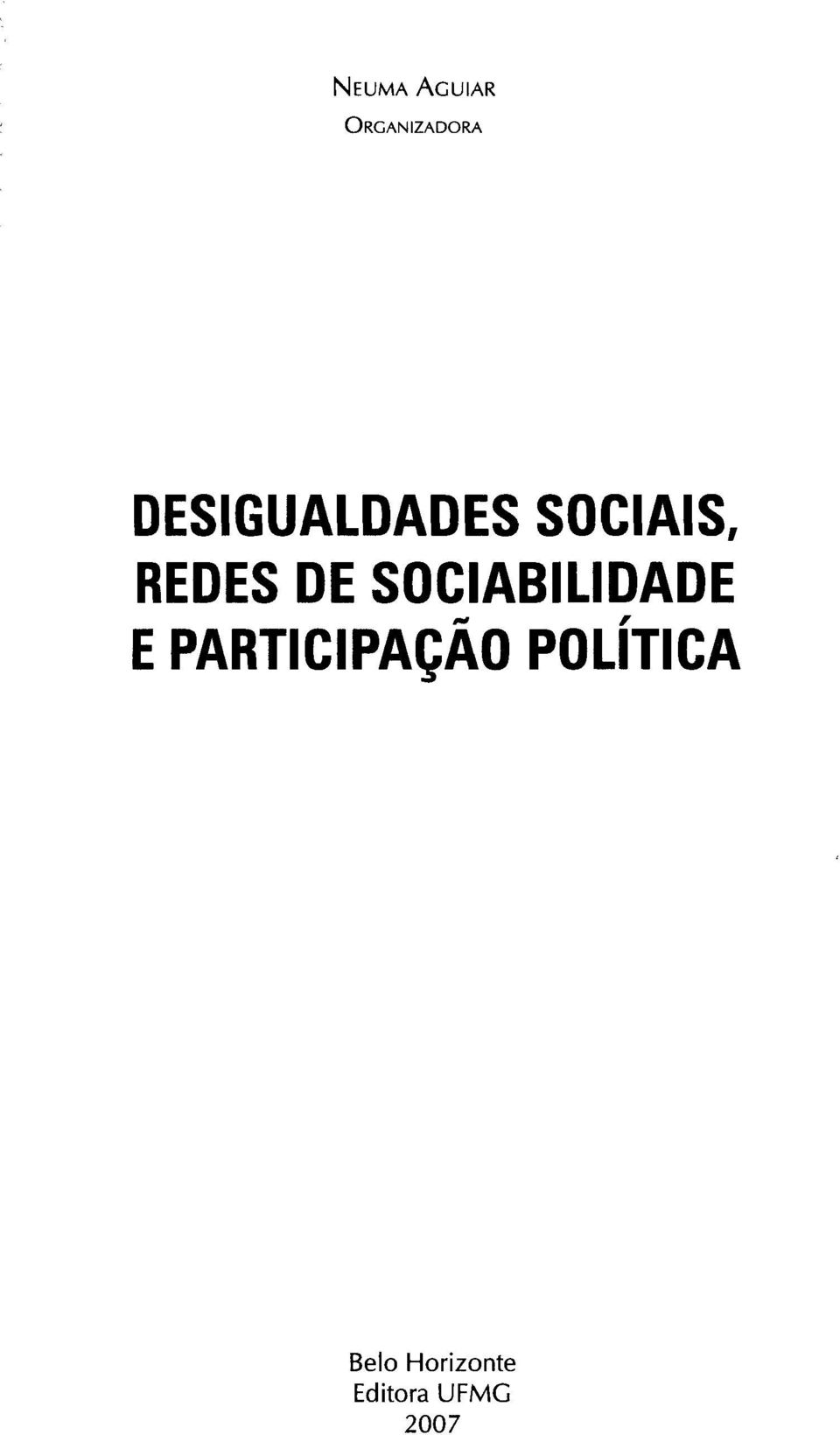 SOCIABILIDADE E PARTICIPAÇÃO