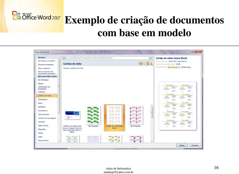 modelo Aulas de