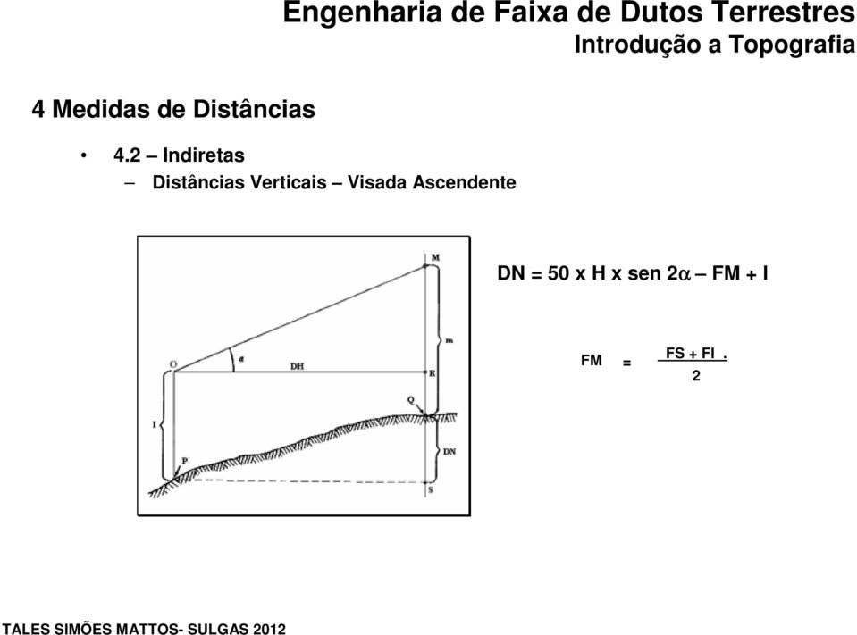 Verticais Visada Ascendente