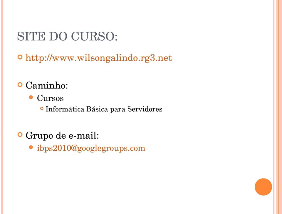 net Caminho: Cursos Informática