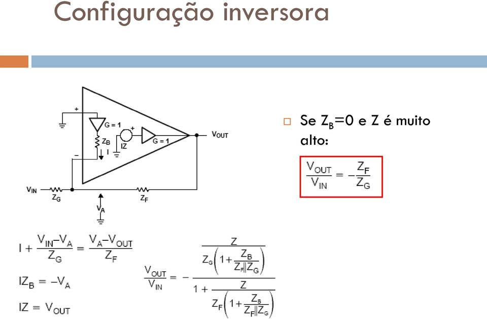 Z B =0 e Z é