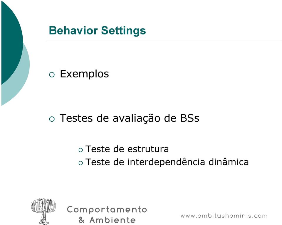 Teste de estrutura Teste