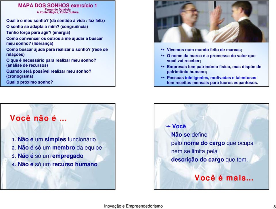 (análise de recursos) Quando será possível realizar meu sonho? (cronograma) Qual o próximo sonho?