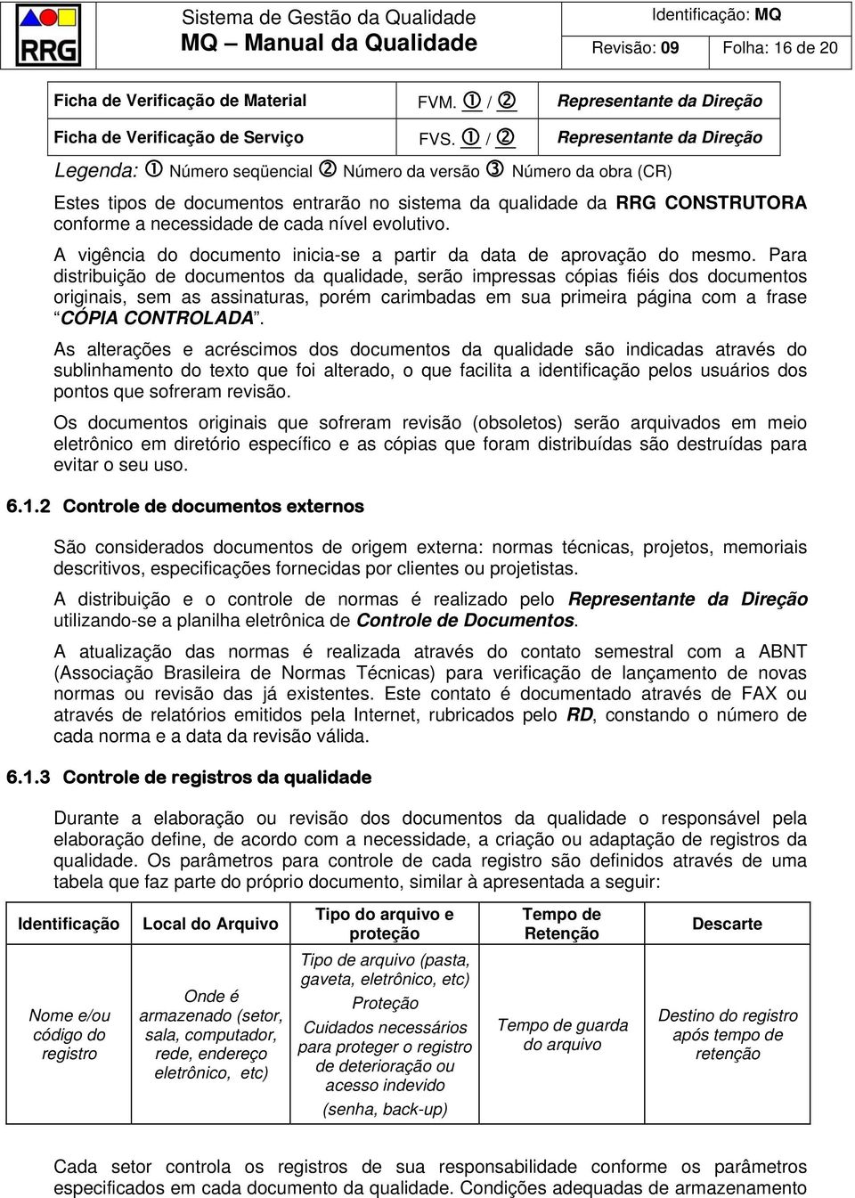 nível evolutivo. A vigência do documento inicia-se a partir da data de aprovação do mesmo.