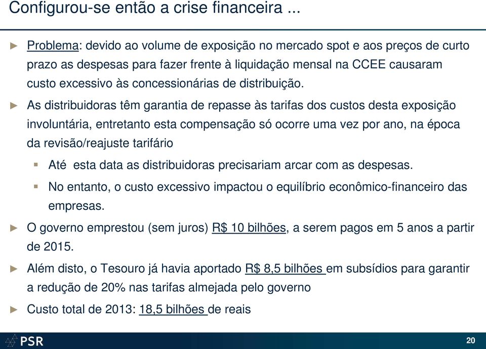 distribuição.