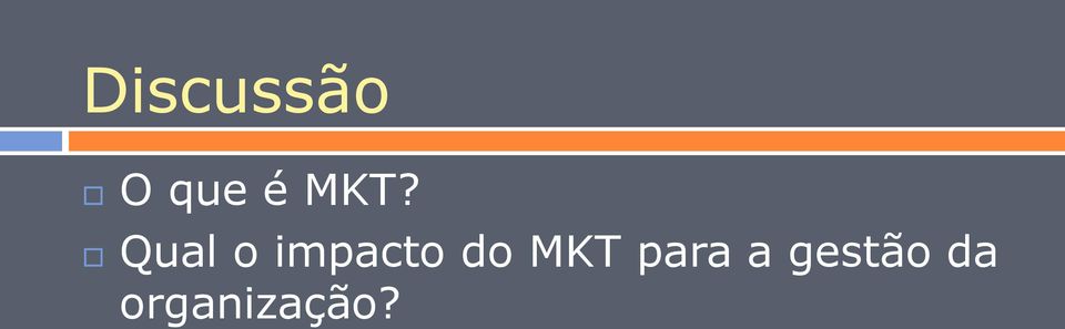 impacto do MKT