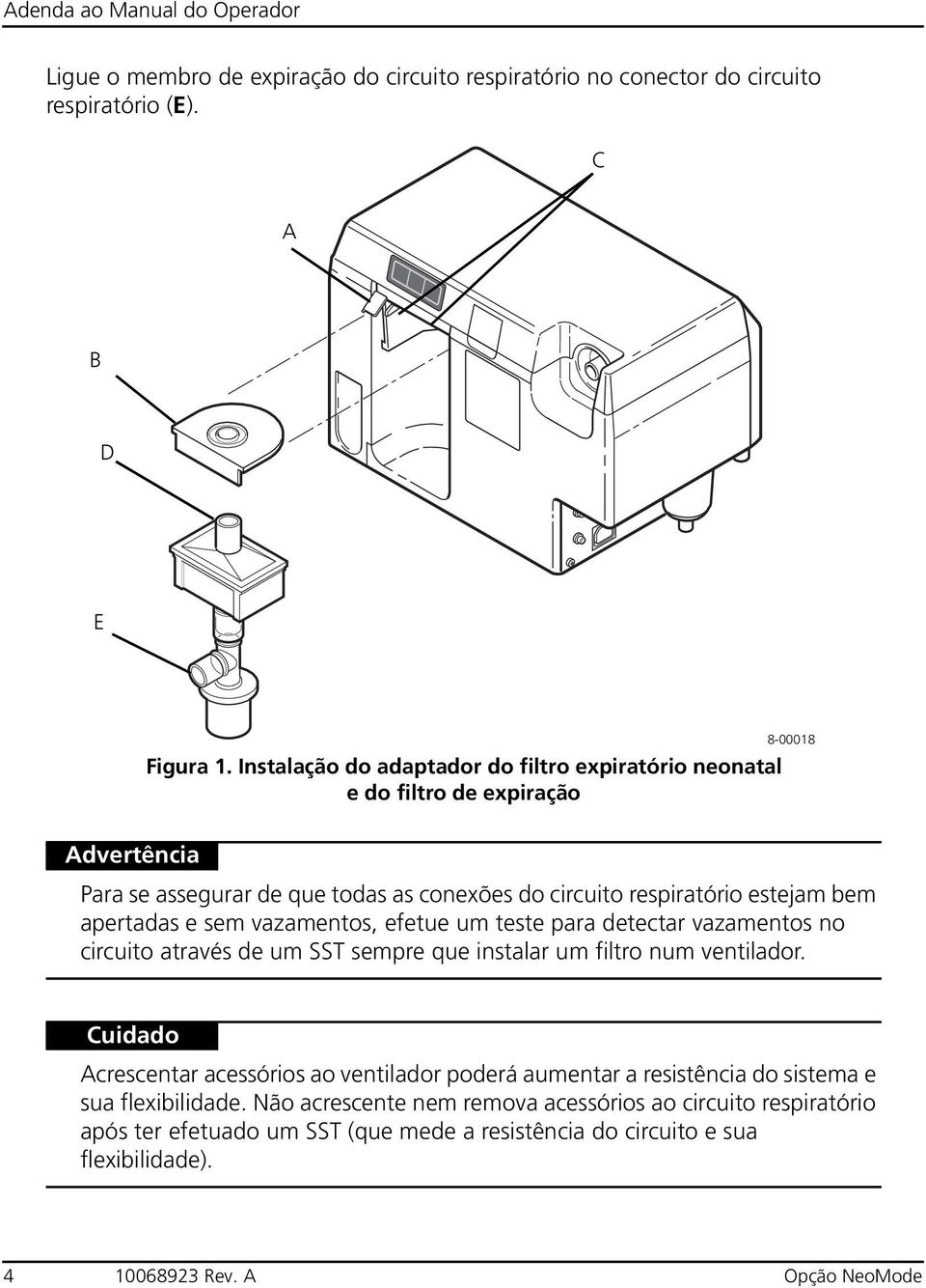 apertadas e sem vazamentos, efetue um teste para detectar vazamentos no circuito através de um SST sempre que instalar um filtro num ventilador.