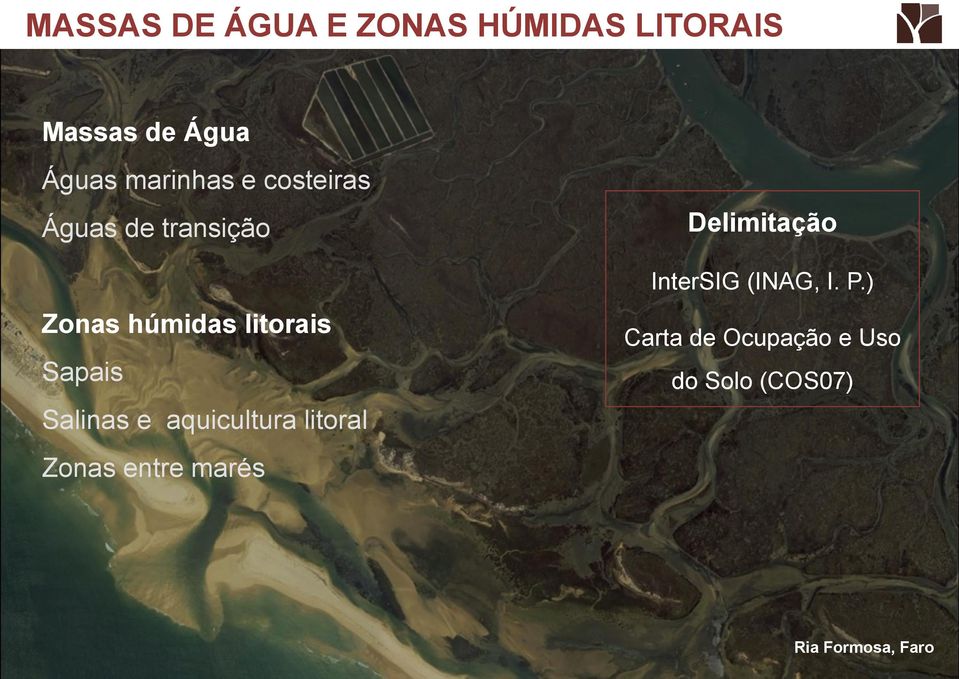 Sapais Salinas e aquicultura litoral Zonas entre marés Delimitação