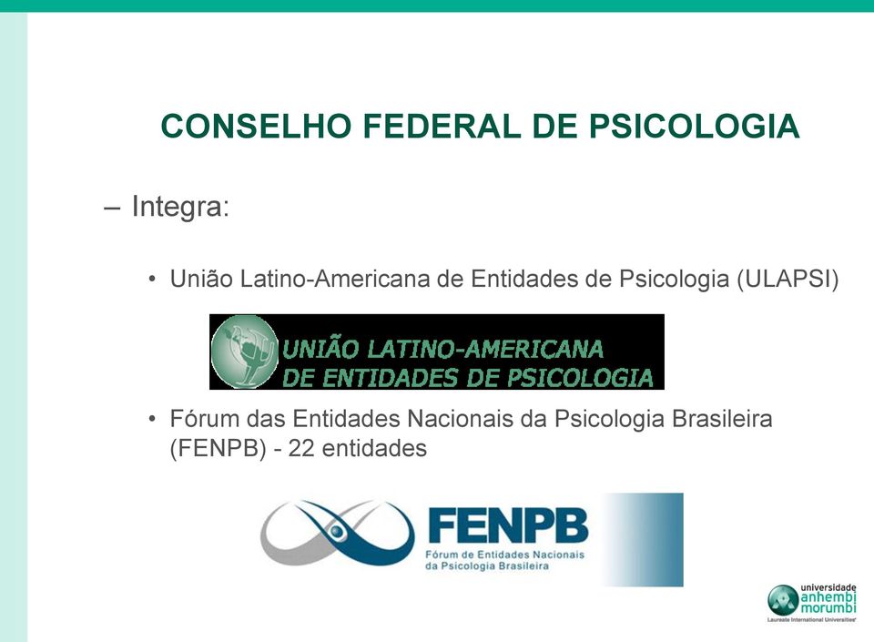 Psicologia (ULAPSI) Fórum das Entidades