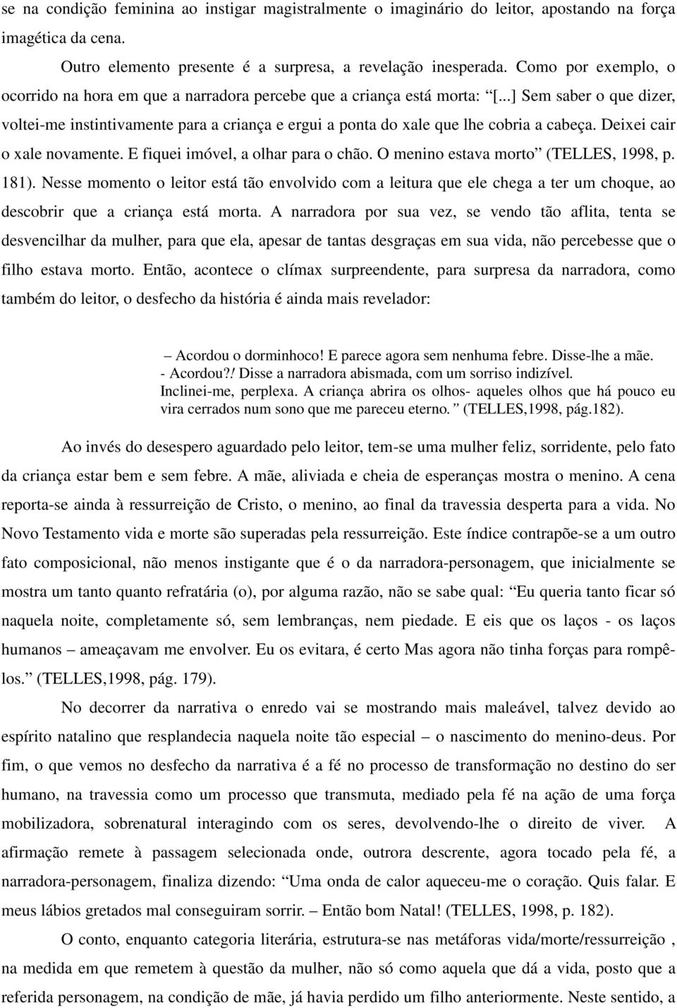 TRAVESSIA NARRATIVA: NATAL NA BARCA, DE LYGIA FAGUNDES TELLES - PDF  Download grátis