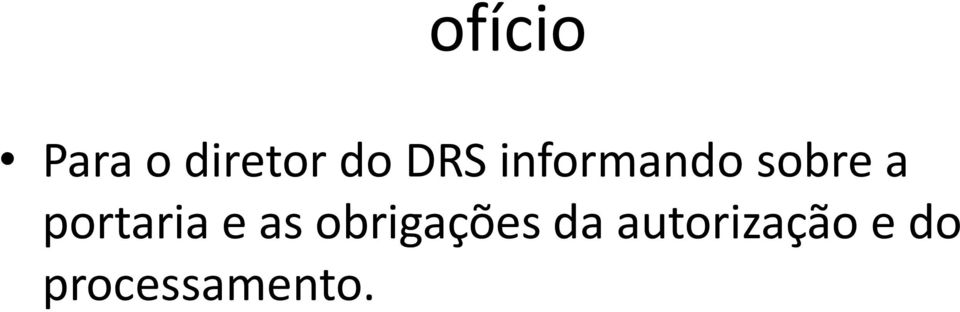 portaria e as obrigações