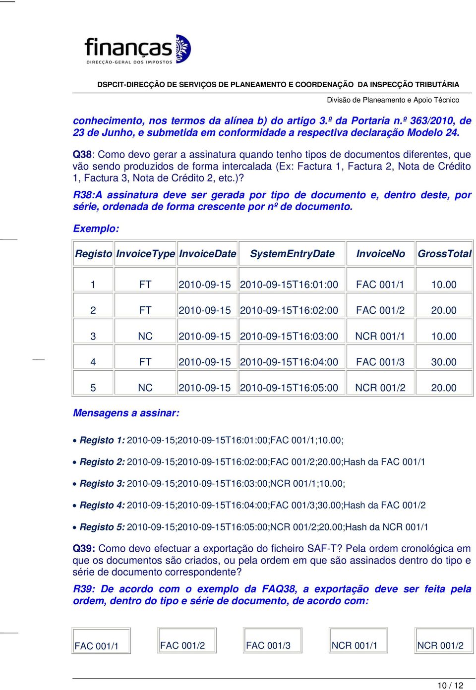 2, etc.)? R38:A assinatura deve ser gerada por tipo de documento e, dentro deste, por série, ordenada de forma crescente por nº de documento.