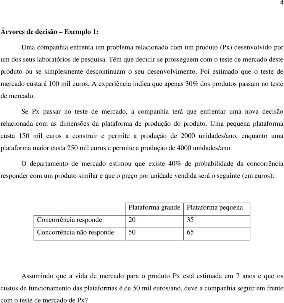 A experiência indica que apenas 30% dos produtos passam no teste de mercado.