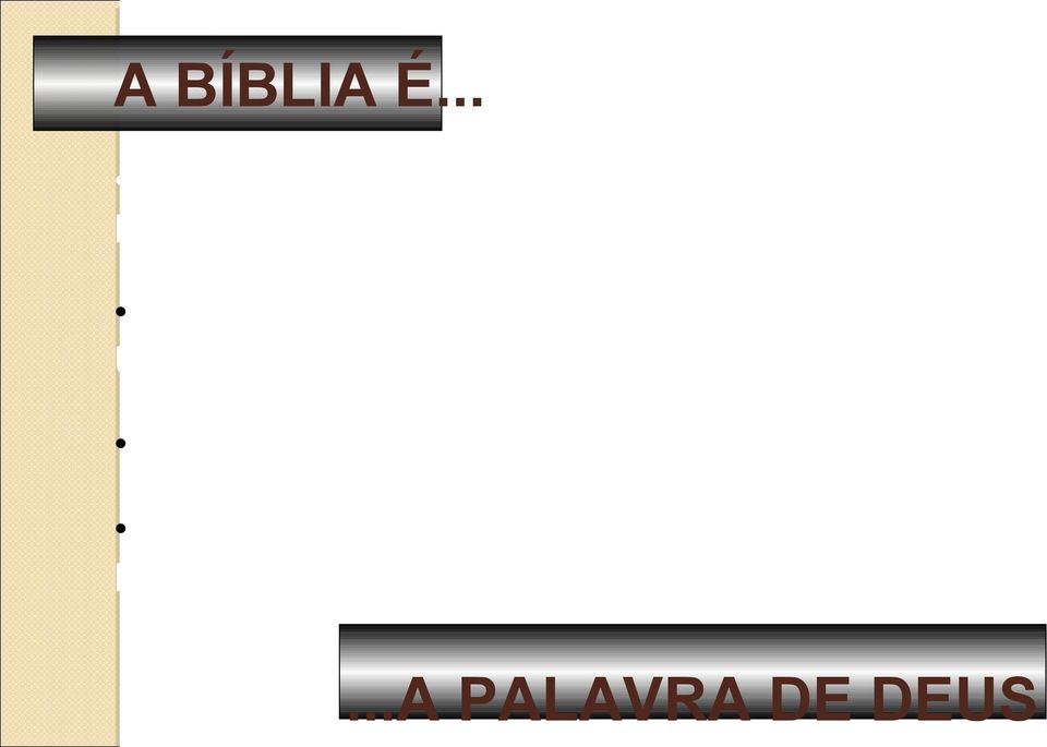 PESSOAS A MENSAGEM PESSOAL DE DEUS PARA CADA UM DE NÓS.