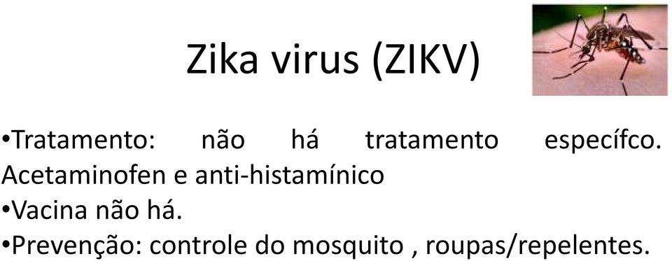 Acetaminofen e anti-histamínico Vacina