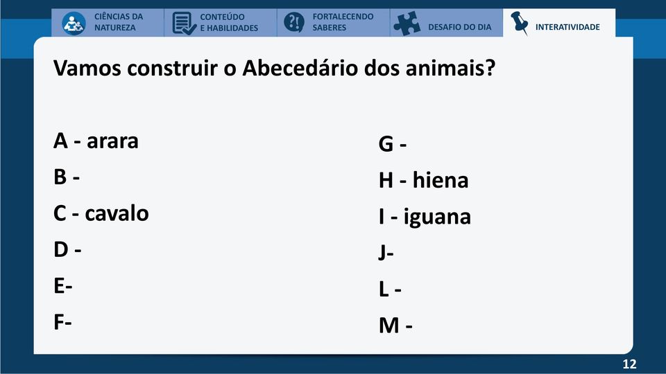 dos animais?