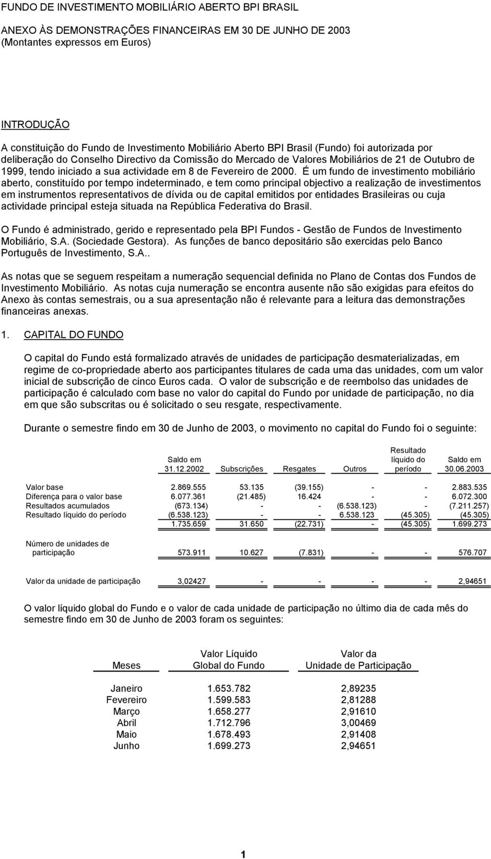 É um fundo de investimento mobiliário aberto, constituído por tempo indeterminado, e tem como principal objectivo a realização de investimentos em instrumentos representativos de dívida ou de capital