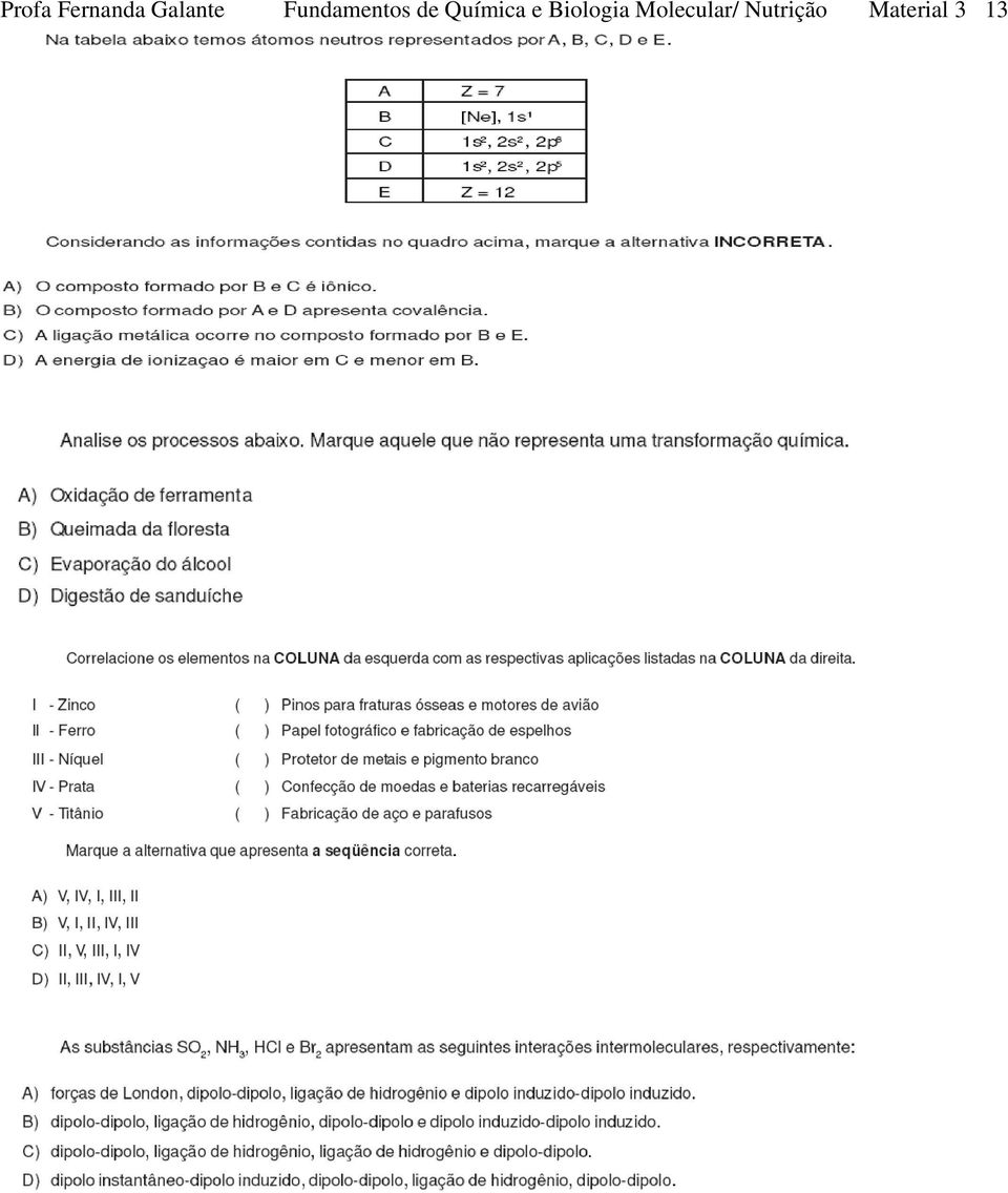 e Biologia Molecular/