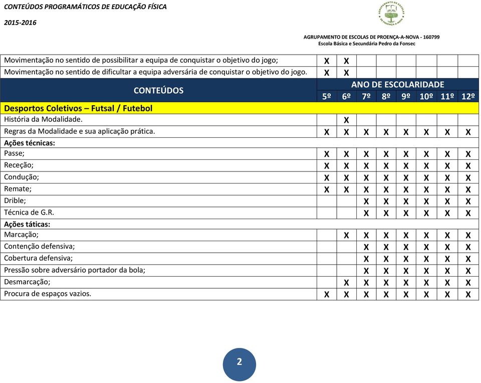 Desportos Coletivos Futsal / Futebol História da Modalidade. Regras da Modalidade e sua aplicação prática.