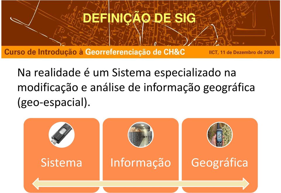 e análise de informação geográfica