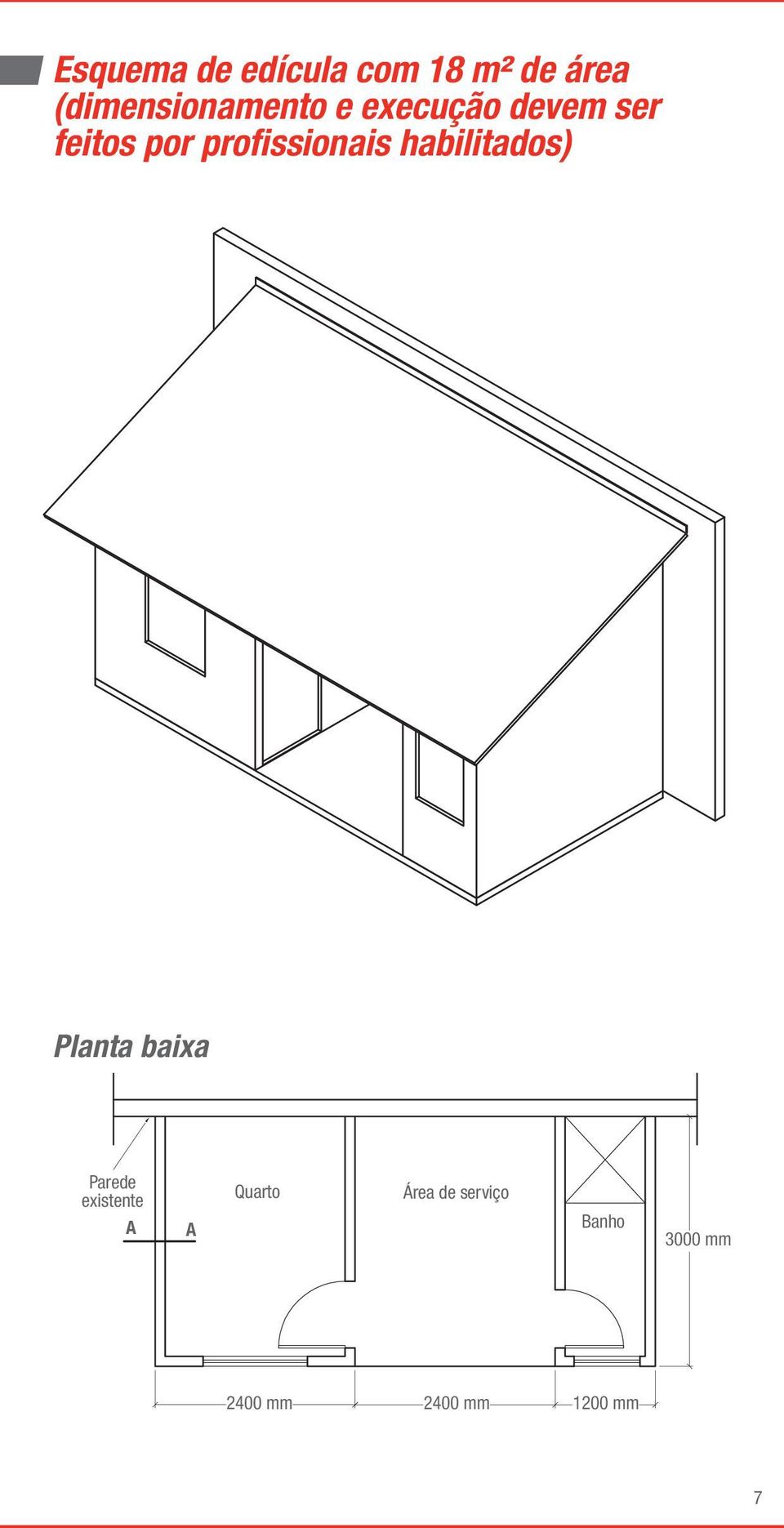 por profissionais habilitados) Planta baixa