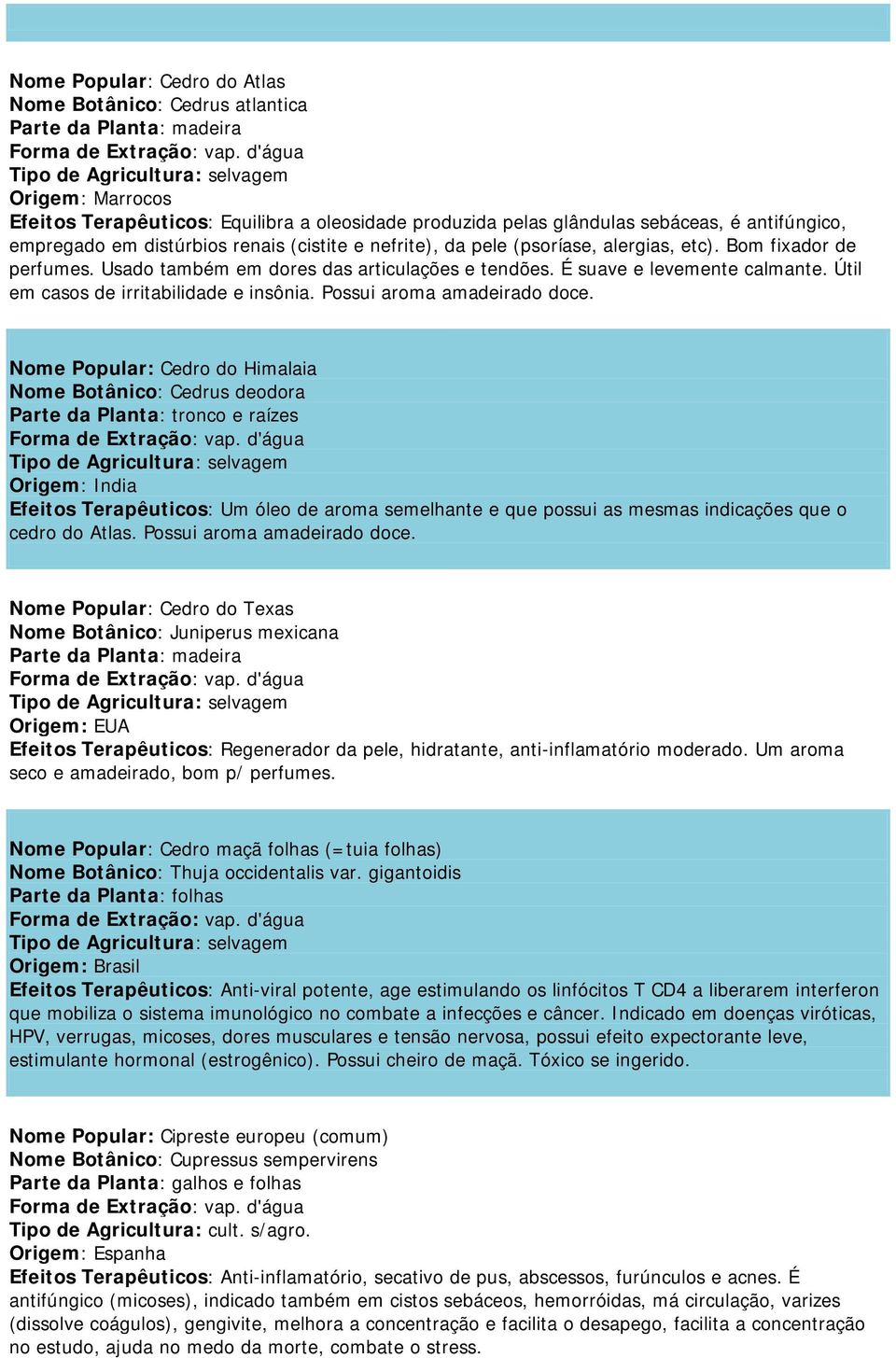 Útil em casos de irritabilidade e insônia. Possui aroma amadeirado doce.