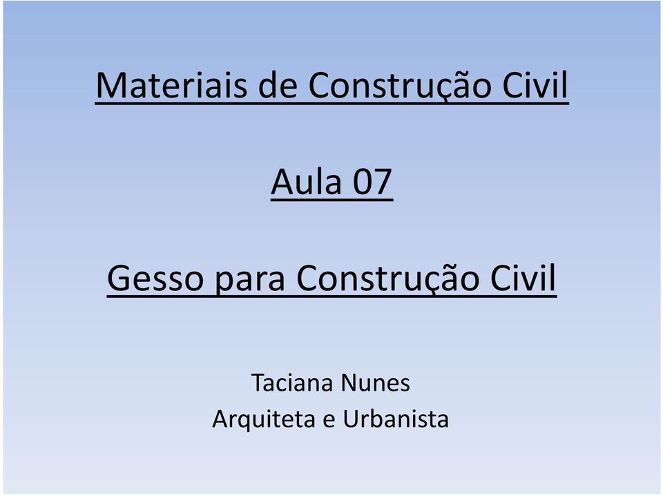 Construção Civil Taciana