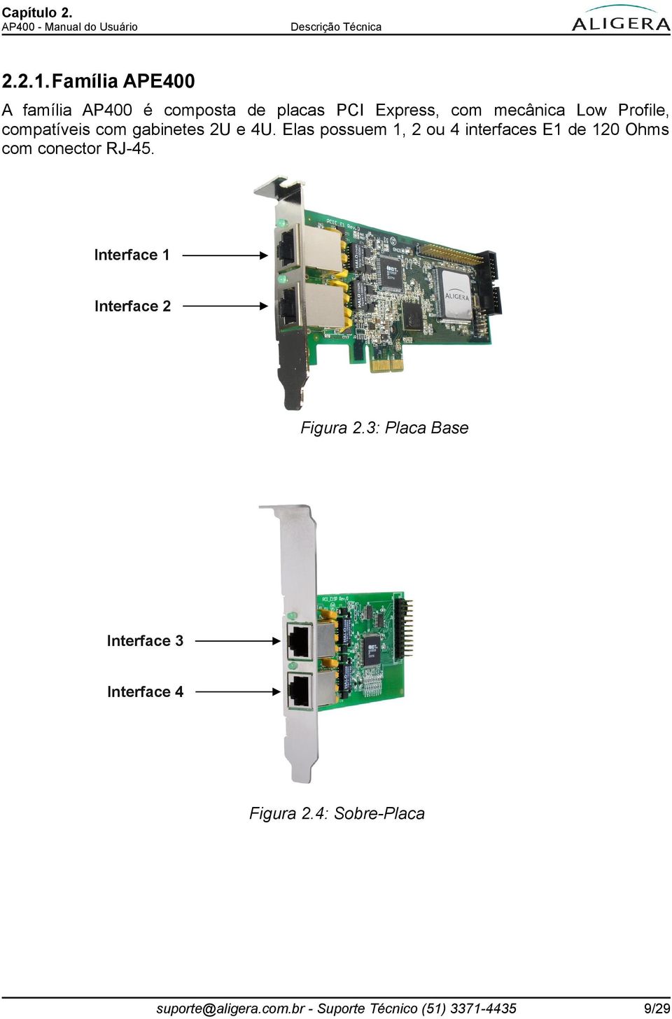 compatíveis com gabinetes 2U e 4U.